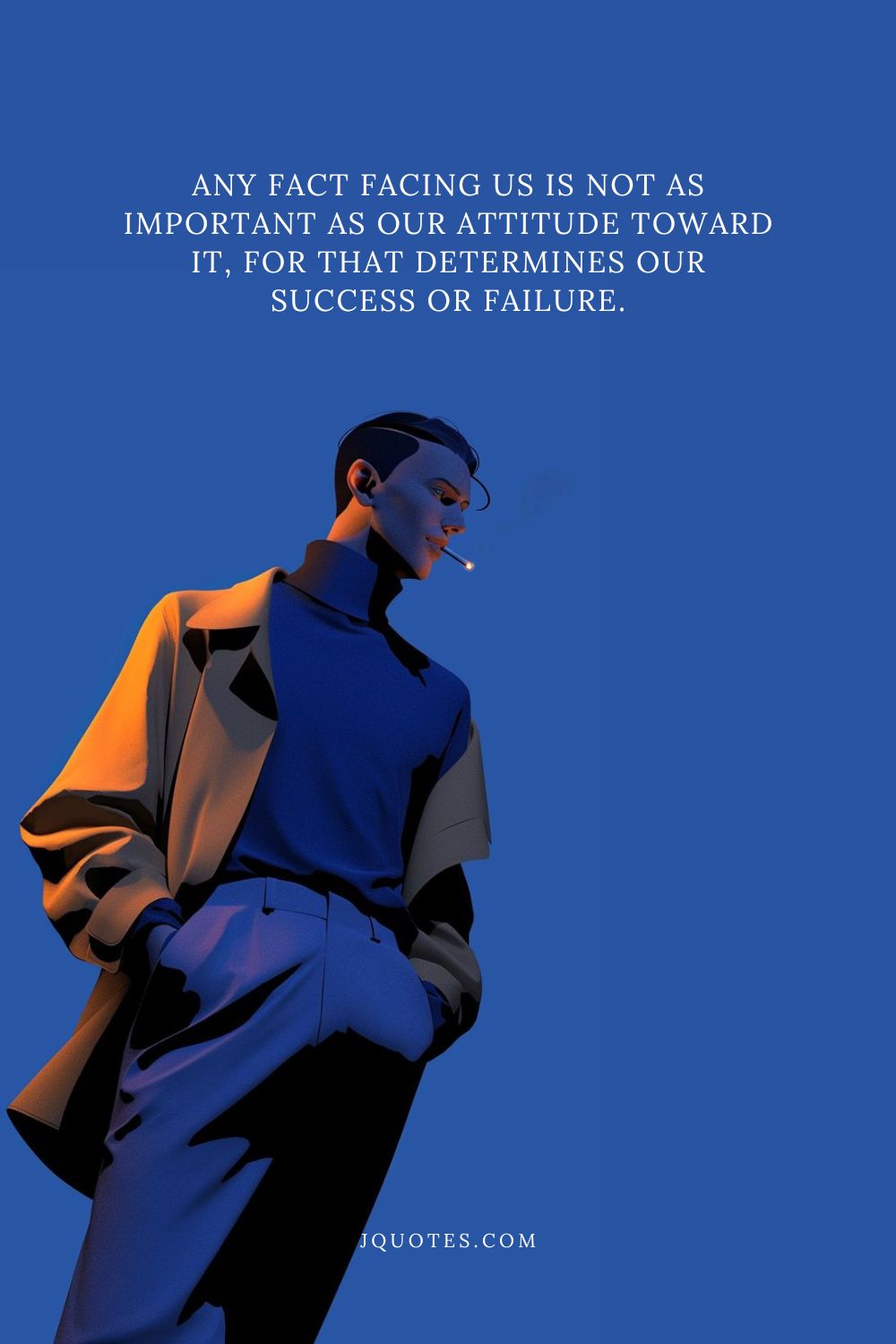 "Any fact facing us is not as important as our attitude toward it for that determines our success or failure." - Norman Vincent Peale | JQuotes.com jQuotes.com Any fact facing us is not as important as our attitude toward it for that determines our success or failure.