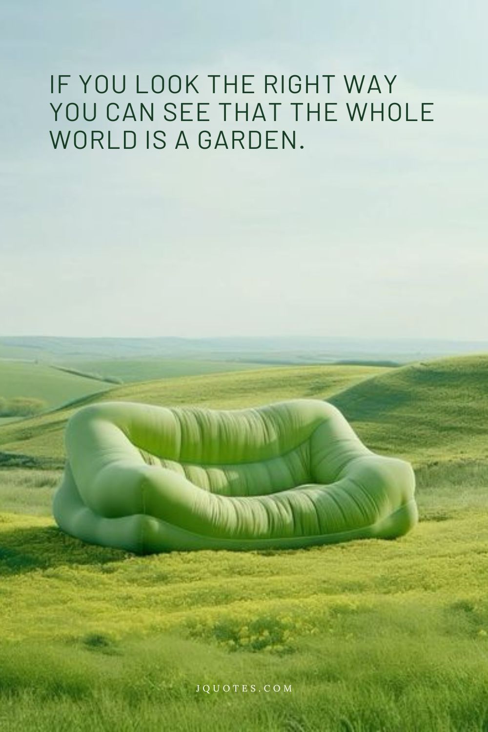 If you look the right way you can see that the whole world is a garden. – Frances Hodgson Burnett | JQuotes.com
